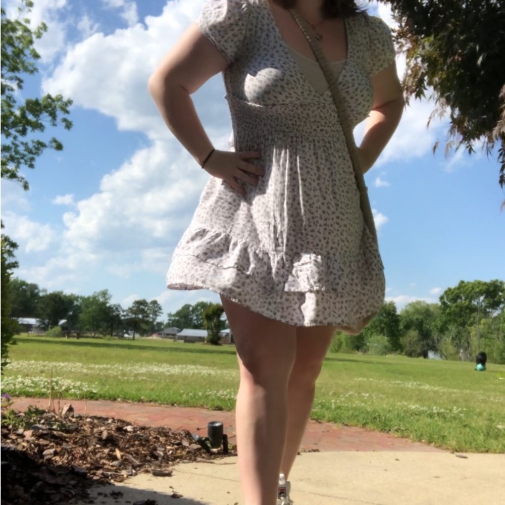 Floral Cream Dress